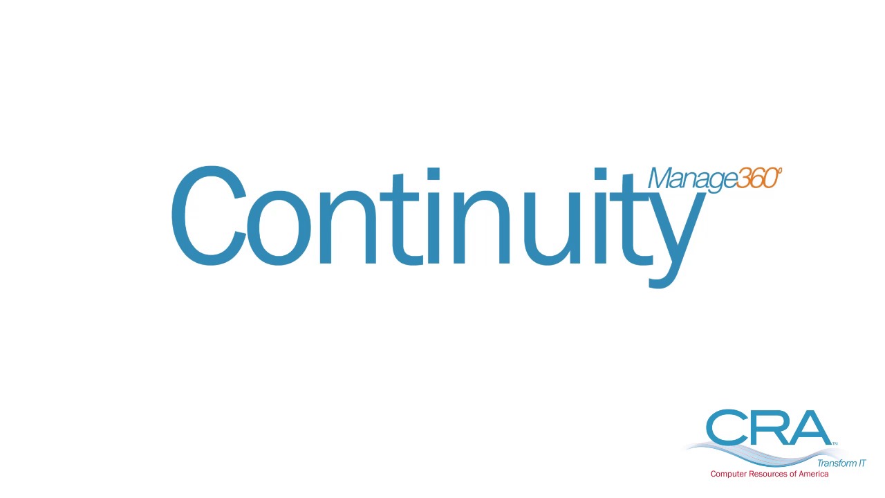 continuity backup and disaster
